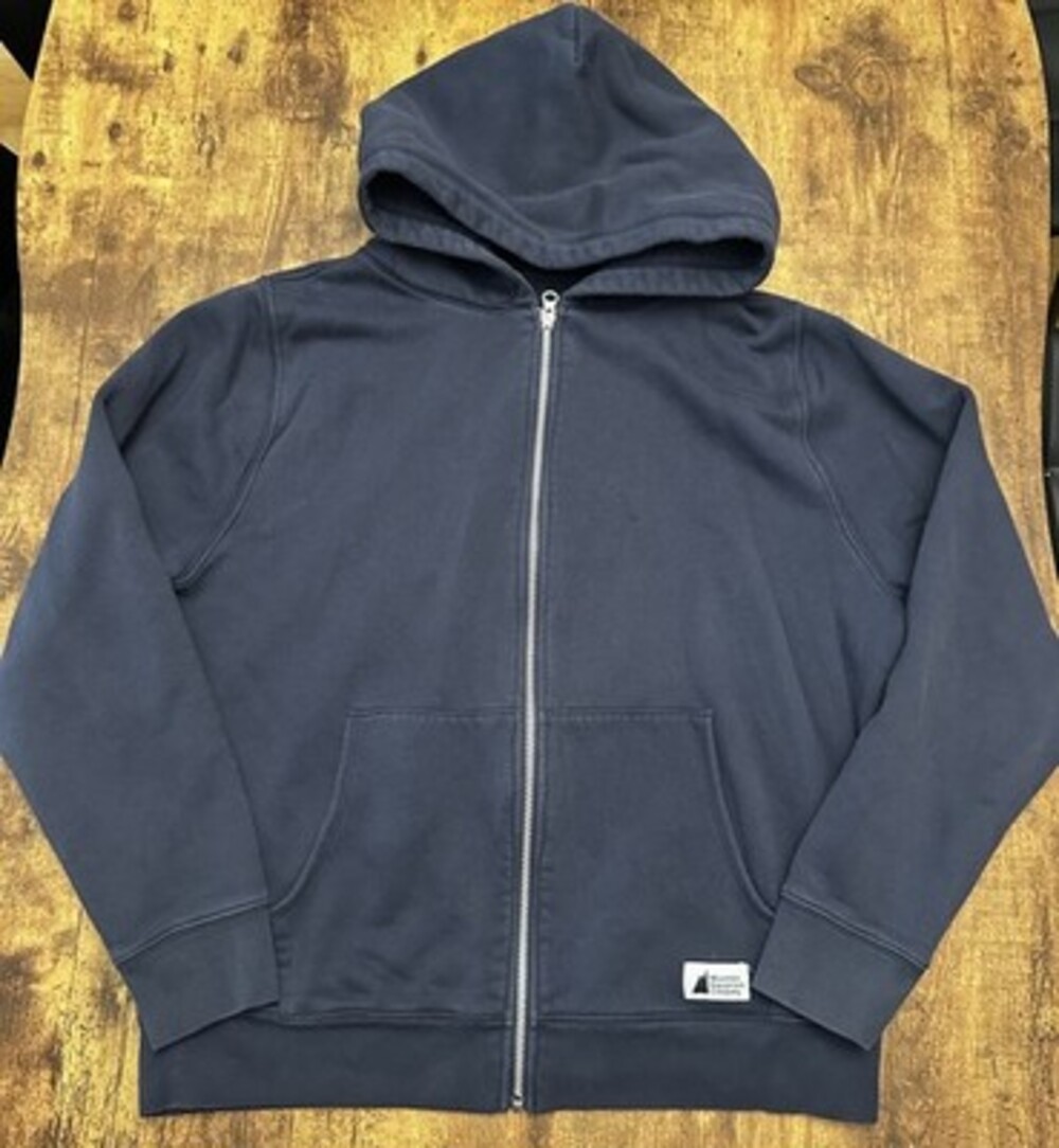 MEC Mountain Equipment Company Navy Blue Full-Zip Fleece Hoodie